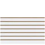 Panneau rainuré Blanc Craie, entraxe 10 cm