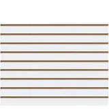 Panneau rainuré Blanc Craie, entraxe 10 cm