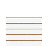 Panneau rainuré Blanc Craie, entraxe 15 cm - Ligne Memphis - Diam. 60 mm