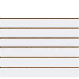 Panneau rainuré Blanc Craie, entraxe 15 cm