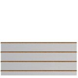 Panneau rainuré Gris clair, entraxe 15 cm - Ligne Memphis - Diam. 60 mm