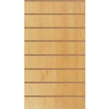 Panneau rainuré Hêtre Naturel, entraxe 15 cm