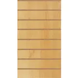 Panneau rainuré Hêtre Naturel, entraxe 15 cm