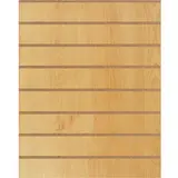 Panneau rainuré Hêtre Naturel, entraxe 15 cm
