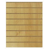 Panneau rainuré Hêtre Naturel, entraxe 15 cm