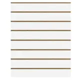 Panneau rainuré Blanc craie, entraxe 15 cm