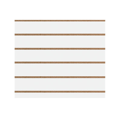 Panneau rainuré Blanc craie, entraxe 15 cm - Fonds rainurés Ligne Store