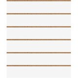 Panneau rainuré Blanc Craie, entraxe 20 cm