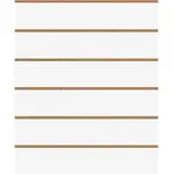 Panneau rainuré Blanc Craie, entraxe 20 cm