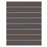Panneau rainuré Anthracite, entraxe 15 cm