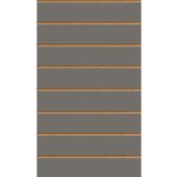 Panneau rainuré Anthracite, entraxe 15 cm