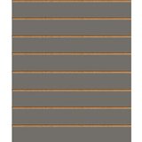Panneau rainuré Anthracite, entraxe 15 cm - Ligne Crémawall