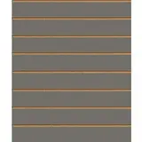 Panneau rainuré Anthracite, entraxe 15 cm