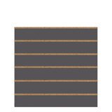 Panneau rainuré Gris anthracite, entraxe 15 cm - Ligne Memphis