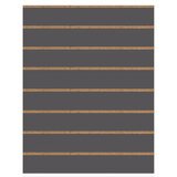 Panneau rainuré Gris anthracite , entraxe 15 cm 