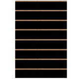 Panneau rainuré Noir entraxe 15 cm