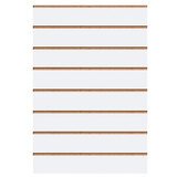 Panneau rainuré blanc, entraxe 15 cm - Fond décor bois Ligne Store