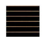 Panneau rainuré Noir, entraxe 15 cm - Fond décor bois Ligne Store