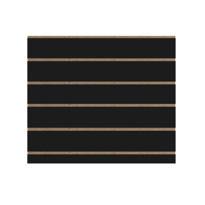 Panneau rainuré Noir, entraxe 15 cm - Fonds rainurés Ligne Store