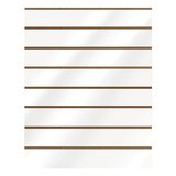Panneau rainuré blanc laqué brillant 96,2 x 120 cm - MDF 18mm - entraxe 15 cm