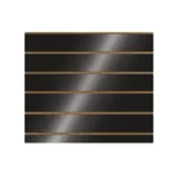 Panneau rainuré noir laqué brillant 96,2 x 80 cm - MDF 18mm - entraxe 15 cm