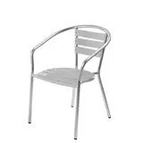 Chaise de terrasse en aluminium 56 x 57 x 76 cm 