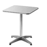 Table carrée en inox 60 x 60 x H 72 cm