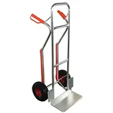 Chariot diable roues pleines 200kg - Diable de transport - Diable professionnel - Gris