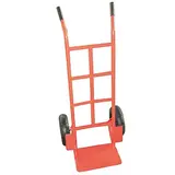 Chariot diable roues pleines 100kg - Diable de transport - Diable professionnel - Rouge