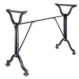 Pied de table double en fonte noir 83,5 x 38 x 70,5 cm