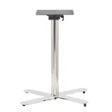 Pied de table métal brossé 48,5 x 48,5 x 72 cm