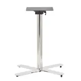 Pied de table métal brossé 48,5 x 48,5 x 72 cm