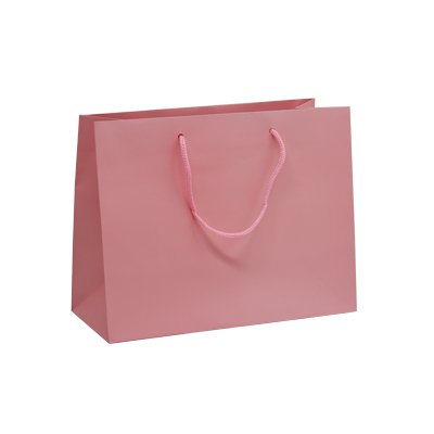 Sacs pelliculés à l'italienne rose poudré mat - Petit Modèle - Sacs pelliculés poignées cordelette