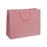 Sacs pelliculés à l'italienne rose poudré mat - Grand Modèle