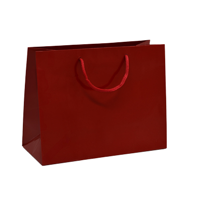 Sacs pelliculés à l'italienne rouge brillant - Petit Modèle