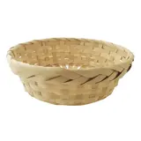 Corbeille bambou ronde naturel ø 23,5 x 7 cm, paquet de 10