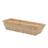 Corbeille bambou rectangulaire naturel 30 x 10 x 6 cm, paquet de 10