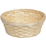 Corbeille bambou ronde naturel ø 23 x 8 cm, paquet de 10