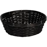 Corbeille bambou ronde noir ø 30 x 9 cm, paquet de 10