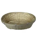 Corbeille bambou ovale naturel 30 x 20 x 8 cm, paquet de 10