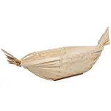Corbeille gondole en bambou naturel 49 x 23 x 10 cm, paquet de 10