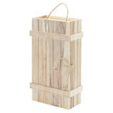 Caisse en bois 2 bouteilles - Contenants à bouteilles