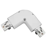 Connecteur d'angle d'alimentation pour rail triphasé Connector-I Blanc