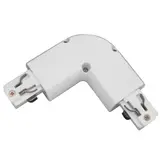 Connecteur d'angle d'alimentation pour rail triphasé Connector-I Blanc