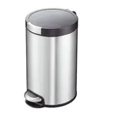 Poubelle inox à pédale 12 litres ø 25 x H 40 cm
