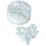 Coeur tissu blanc autocollant 3 cm - Sticker coeur - Paquet de 80