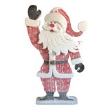 Père Noël debout bras levé - Décors à poser