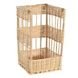 Claie à pain rectangulaire en osier 30 x 30 x 50 cm