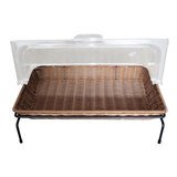 Présentoir corbeille à pain avec couvercle 53,5 x 33 x 14 cm