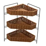 Panier présentoir viennoiseries d'angle 3 niveaux 33 x 33 x 60 cm